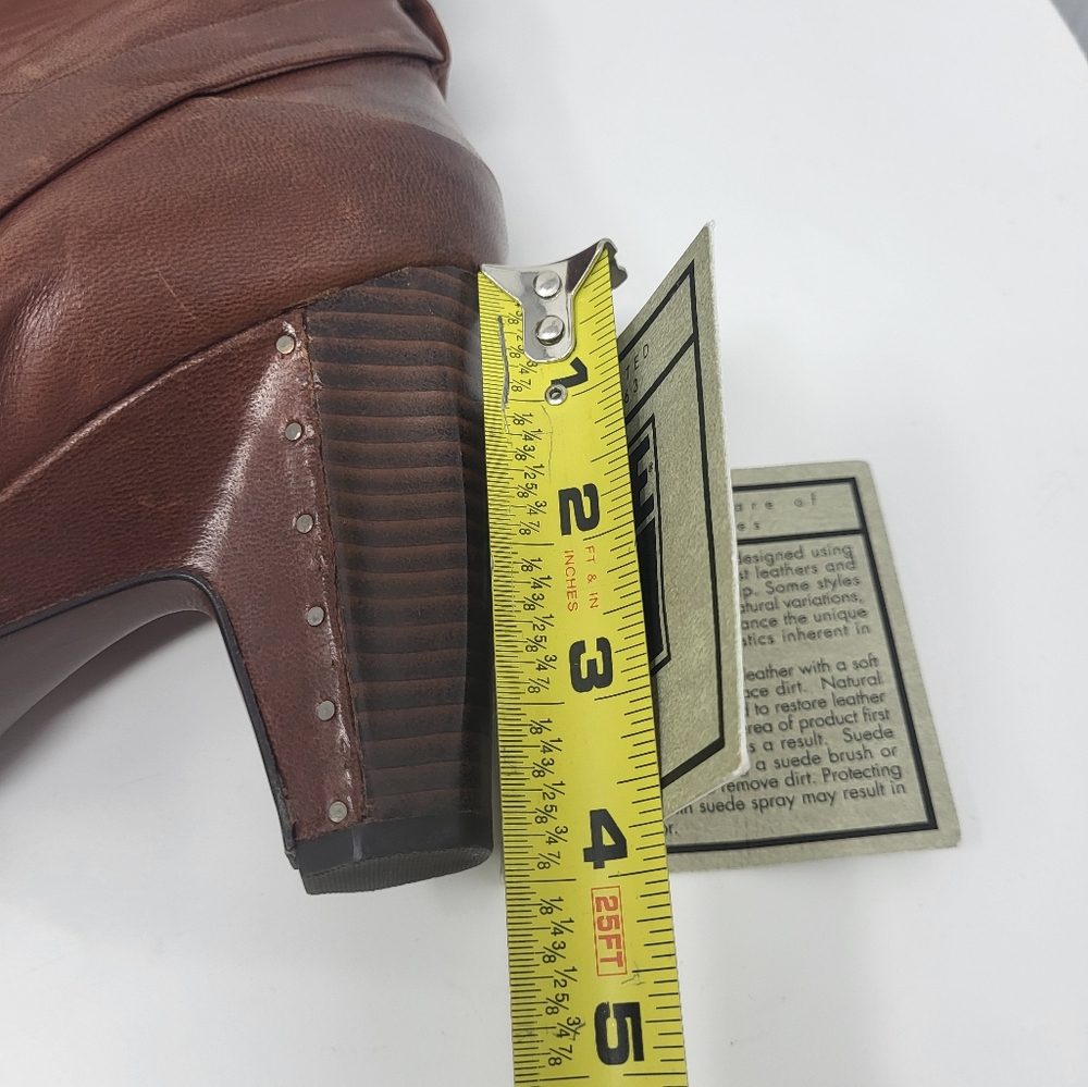 1 Frye Women Single Bethany Strappy Leather Heeled Tall Right Boot 10M A…‎ - Picture 12 of 14